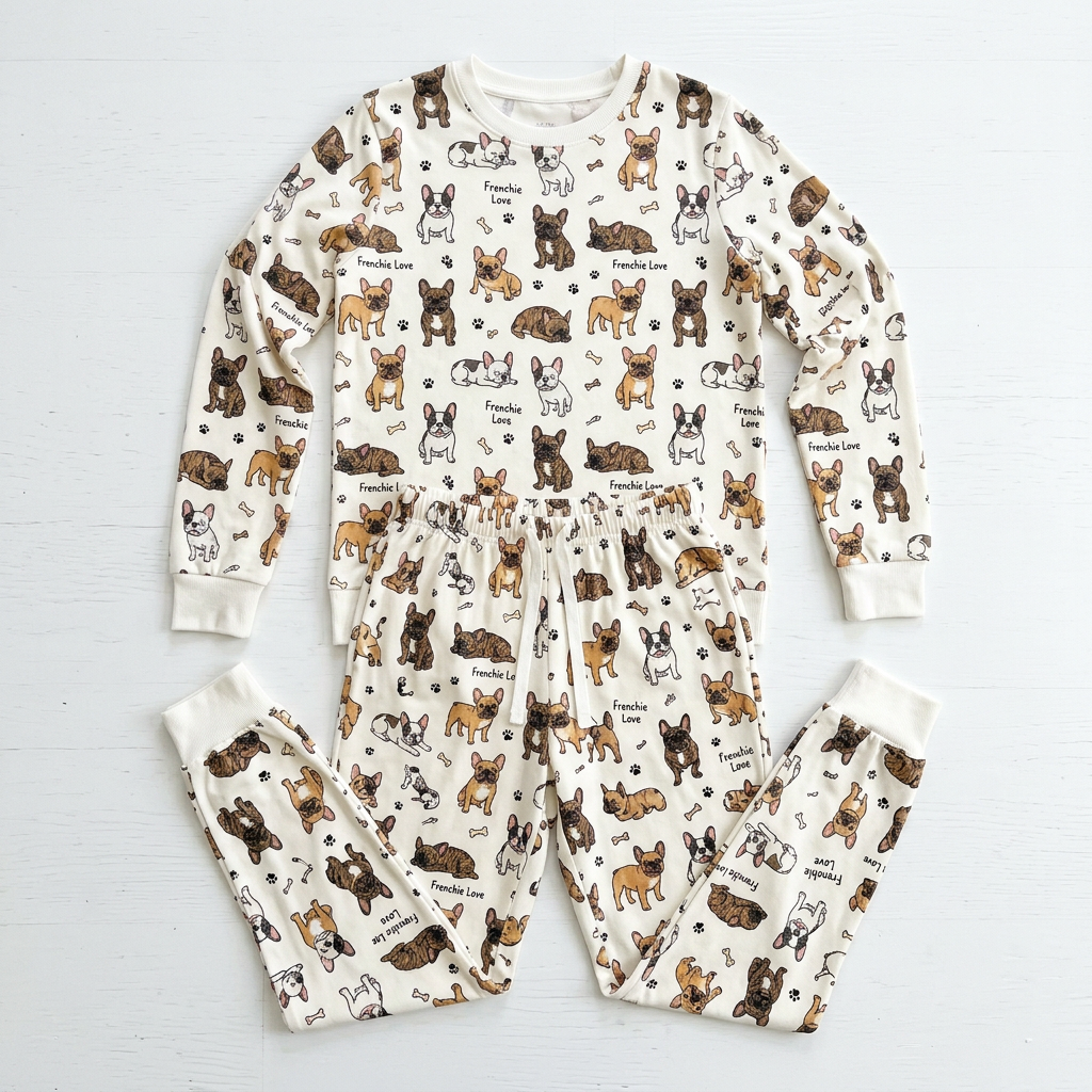 Pyjama Bouledogue Français — Doux & Confortable